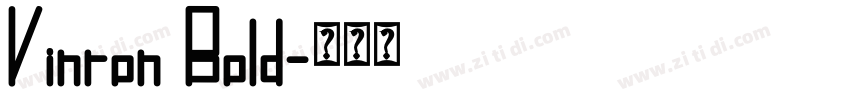 Vinron Bold字体转换